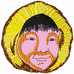 Faces Embroidery Design 1 Faces Embroidery Design 1